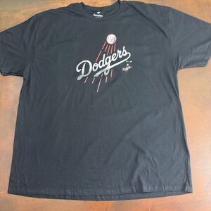 Fanatics LA Dodgers T-Shirt Mens XXL Black MLB Short Sleeve Baseball HIC 35